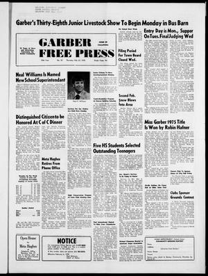 Primary view of object titled 'Garber Free Press (Garber, Okla.), Vol. 75, No. 22, Ed. 1 Thursday, February 27, 1975'.