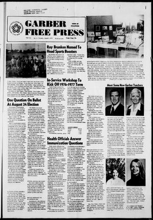 Garber Free Press (Garber, Okla.), Vol. 76, No. 44, Ed. 1 Thursday, August 5, 1976
