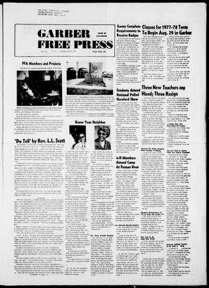 Garber Free Press (Garber, Okla.), Vol. 77, No. 42, Ed. 1 Thursday, July 21, 1977