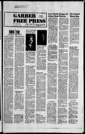 Garber Free Press (Garber, Okla.), Vol. 84, No. 23, Ed. 1 Thursday, April 4, 1985