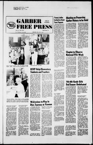 Garber Free Press (Garber, Okla.), Vol. 82, No. 19, Ed. 1 Thursday, February 18, 1982