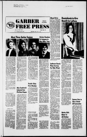 Garber Free Press (Garber, Okla.), Vol. 82, No. 27, Ed. 1 Thursday, April 8, 1982