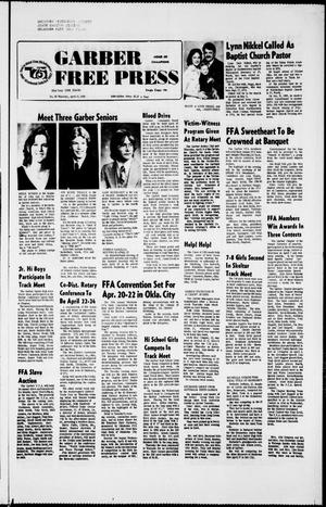 Garber Free Press (Garber, Okla.), Vol. 82, No. 28, Ed. 1 Thursday, April 15, 1982