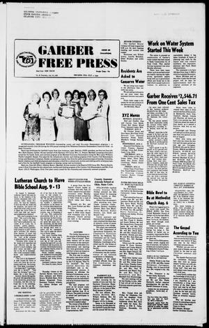 Garber Free Press (Garber, Okla.), Vol. 82, No. 41, Ed. 1 Thursday, July 29, 1982