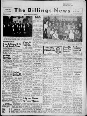 The Billings News (Billings, Okla.), Vol. 68, No. 11, Ed. 1 Wednesday, February 10, 1965