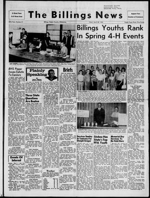 The Billings News (Billings, Okla.), Vol. 68, No. 22, Ed. 1 Wednesday, April 28, 1965