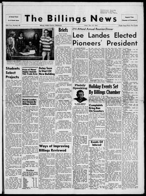 The Billings News (Billings, Okla.), Vol. 68, No. 48, Ed. 1 Wednesday, October 27, 1965