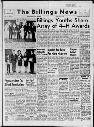 The Billings News (Billings, Okla.), Vol. 70, No. 9, Ed. 1 Wednesday, January 25, 1967