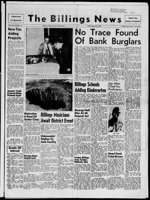 Primary view of object titled 'The Billings News (Billings, Okla.), Vol. 71, No. 13, Ed. 1 Wednesday, March 6, 1968'.