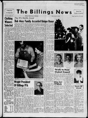 Primary view of object titled 'The Billings News (Billings, Okla.), Vol. 71, No. 18, Ed. 1 Wednesday, April 10, 1968'.