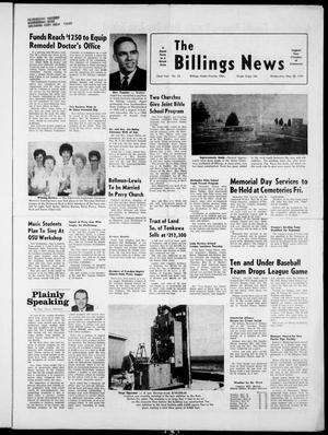 The Billings News (Billings, Okla.), Vol. 72, No. 25, Ed. 1 Wednesday, May 28, 1969