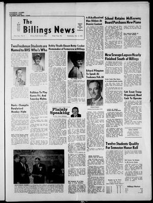 The Billings News (Billings, Okla.), Vol. 73, No. 9, Ed. 1 Wednesday, February 4, 1970