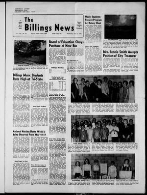 The Billings News (Billings, Okla.), Vol. 73, No. 22, Ed. 1 Wednesday, May 6, 1970