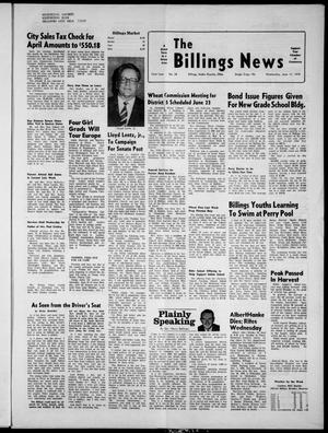 The Billings News (Billings, Okla.), Vol. 73, No. 28, Ed. 1 Wednesday, June 17, 1970