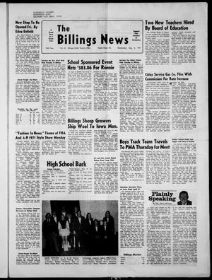 The Billings News (Billings, Okla.), Vol. 74, No. 22, Ed. 1 Wednesday, May 5, 1971