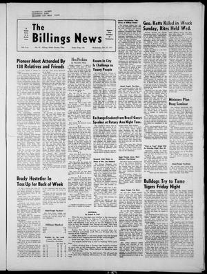 The Billings News (Billings, Okla.), Vol. 74, No. 47, Ed. 1 Wednesday, October 27, 1971