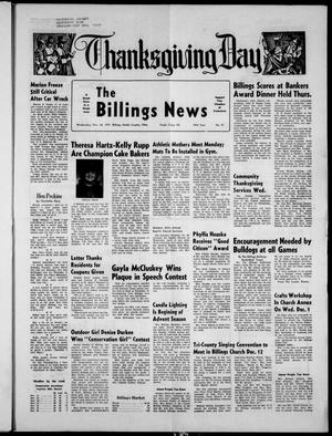The Billings News (Billings, Okla.), Vol. 74, No. 51, Ed. 1 Wednesday, November 24, 1971