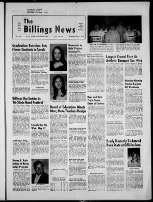 The Billings News (Billings, Okla.), Vol. 75, No. 22, Ed. 1 Wednesday, May 3, 1972