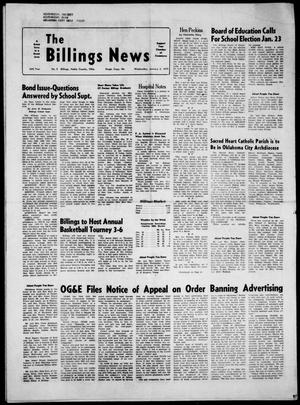 The Billings News (Billings, Okla.), Vol. 76, No. 5, Ed. 1 Wednesday, January 3, 1973