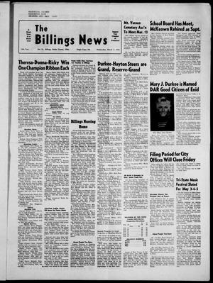 The Billings News (Billings, Okla.), Vol. 76, No. 14, Ed. 1 Wednesday, March 7, 1973