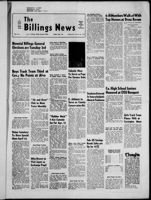 The Billings News (Billings, Okla.), Vol. 76, No. 17, Ed. 1 Wednesday, March 28, 1973