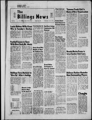 The Billings News (Billings, Okla.), Vol. 76, No. 18, Ed. 1 Wednesday, April 4, 1973