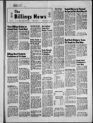The Billings News (Billings, Okla.), Vol. 76, No. 23, Ed. 1 Wednesday, May 9, 1973