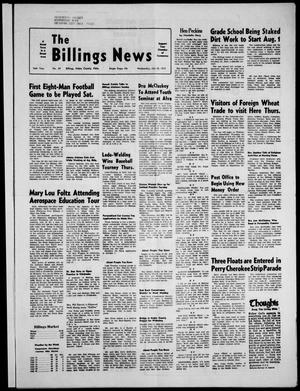 The Billings News (Billings, Okla.), Vol. 76, No. 34, Ed. 1 Wednesday, July 25, 1973