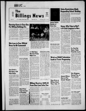 The Billings News (Billings, Okla.), Vol. 76, No. 41, Ed. 1 Wednesday, September 12, 1973