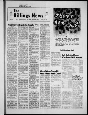 The Billings News (Billings, Okla.), Vol. 76, No. 4, Ed. 1 Wednesday, December 26, 1973
