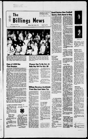 The Billings News (Billings, Okla.), Vol. 86, No. 35, Ed. 1 Thursday, October 4, 1984