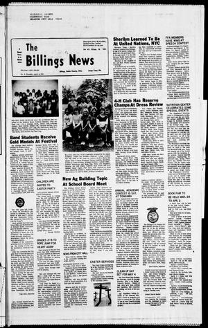 The Billings News (Billings, Okla.), Vol. 87, No. 8, Ed. 1 Thursday, April 4, 1985