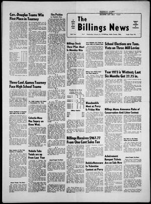 The Billings News (Billings, Okla.), Vol. 76, No. 7, Ed. 1 Wednesday, January 16, 1974