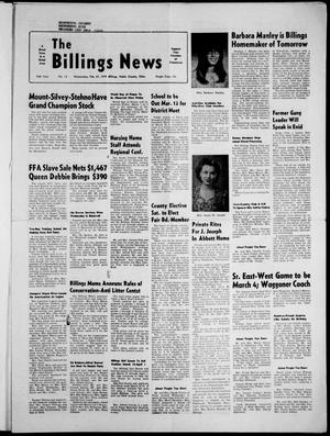 The Billings News (Billings, Okla.), Vol. 76, No. 13, Ed. 1 Wednesday, February 27, 1974