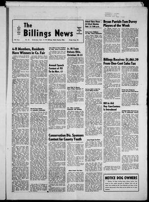 Primary view of object titled 'The Billings News (Billings, Okla.), Vol. 77, No. 42, Ed. 1 Wednesday, September 17, 1975'.