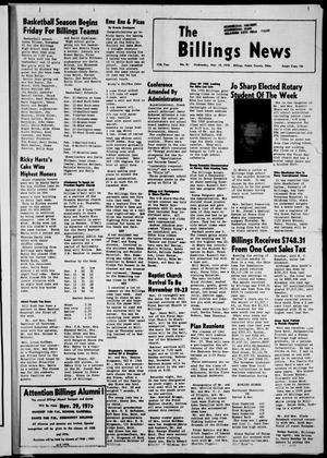 Primary view of object titled 'The Billings News (Billings, Okla.), Vol. 77, No. 51, Ed. 1 Wednesday, November 19, 1975'.