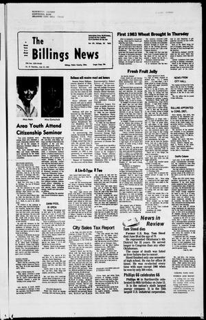 The Billings News (Billings, Okla.), Vol. 85, No. 25, Ed. 1 Thursday, June 23, 1983
