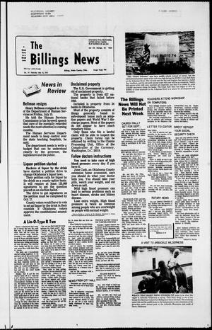 The Billings News (Billings, Okla.), Vol. 85, No. 29, Ed. 1 Thursday, July 21, 1983