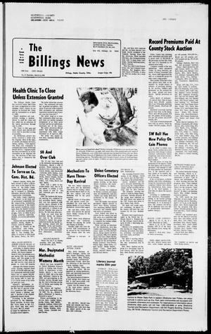 The Billings News (Billings, Okla.), Vol. 84, No. 13, Ed. 1 Thursday, March 11, 1982