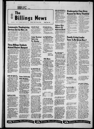 The Billings News (Billings, Okla.), Vol. 78, No. 51, Ed. 1 Thursday, November 25, 1976