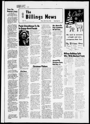 Primary view of object titled 'The Billings News (Billings, Okla.), Vol. 80, No. 5, Ed. 1 Thursday, December 29, 1977'.