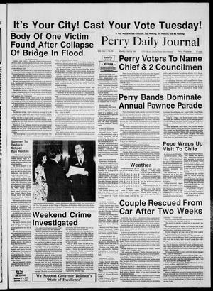 Primary view of object titled 'Perry Daily Journal (Perry, Okla.), Vol. 94, No. 48, Ed. 1 Monday, April 6, 1987'.