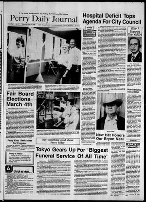 Perry Daily Journal (Perry, Okla.), Vol. 96, No. 8, Ed. 1 Saturday, February 18, 1989