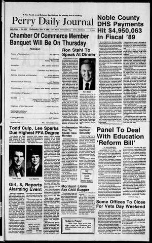 Perry Daily Journal (Perry, Okla.), Vol. 96, No. 232, Ed. 1 Wednesday, November 8, 1989