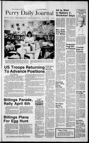 Perry Daily Journal (Perry, Okla.), Vol. 98, No. 29, Ed. 1 Friday, March 15, 1991