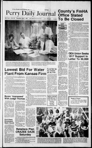 Perry Daily Journal (Perry, Okla.), Vol. 98, No. 147, Ed. 1 Thursday, August 1, 1991