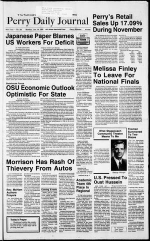 Perry Daily Journal (Perry, Okla.), Vol. 98, No. 291, Ed. 1 Monday, January 20, 1992