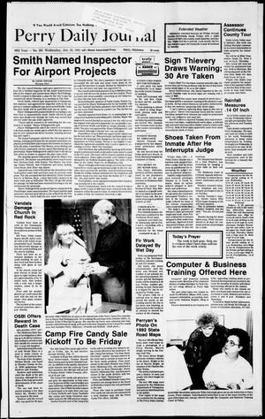Primary view of object titled 'Perry Daily Journal (Perry, Okla.), Vol. 98, No. 293, Ed. 1 Wednesday, January 22, 1992'.