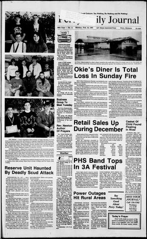 Perry Daily Journal (Perry, Okla.), Vol. 99, No. 11, Ed. 1 Monday, February 24, 1992