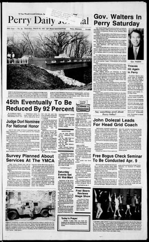 Perry Daily Journal (Perry, Okla.), Vol. 99, No. 38, Ed. 1 Thursday, March 26, 1992
